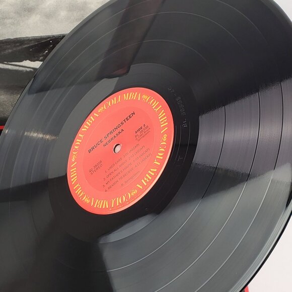 Bruce Springsteen Nebraska Vinyl Record 1982 Original Pressing Inner 38358 VG+ - Picture 7 of 11